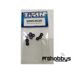 Arandelas separadoras aluminio 3x6x2mm Titan