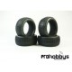 Neumáticos TPRO 1/8 TT Harabite competición T2 MEDIO con mousse (DESPEGADOS)