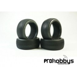 Neumáticos TPRO 1/8 TT Harabite competición T2 MEDIO con mousse (DESPEGADOS)