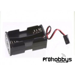 Portapilas 4AA conector Futaba