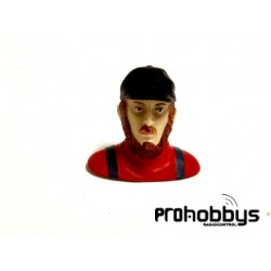 Busto piloto 1/8 45x53mm