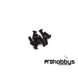 Tornillos allen 3X6mm cabeza de botón (10uds)