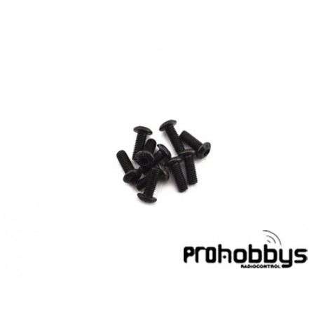 Tornillos allen 3X6mm cabeza de botón (10uds)