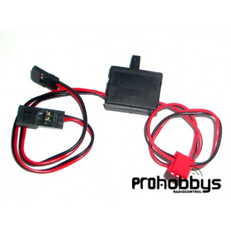 Interuptor Futaba GM con toma de carga