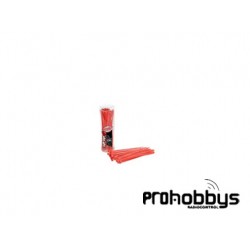 Bridas Team Corally 2,5X100mm rojas (50 uds)