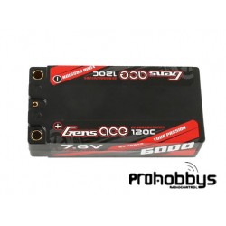 Bateria Shorty HV 7,6 V 6000mA 120C Gens ace