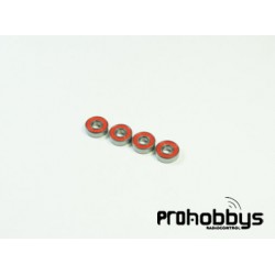 Rodamientos 5x13x4mm (Red Rubber Case) Sworkz