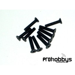 Tornillo allen 3X16mm cabeza cónica (10 uds)