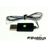 Cargador USB LiPo 3,7V conector blanco
