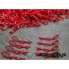 Clips carrocería 1/10 rojo (8uds) (4 dcha. 4 izda) Bittydesign