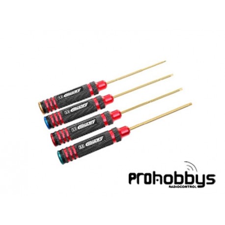 Juego destornilladores allen 1,5 / 2,0 / 2,5 / 3,0mm Team Corally