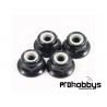 Tuerca Labiada con freno M 4 negra (4 uds) Faxtrax