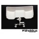 Alerón 1/10 trasero S104 (W/O Holes) Blanco Sworkz
