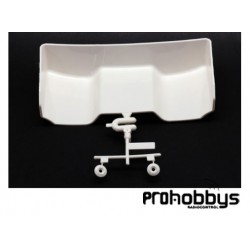 Alerón 1/10 trasero S104 (W/O Holes) Blanco Sworkz