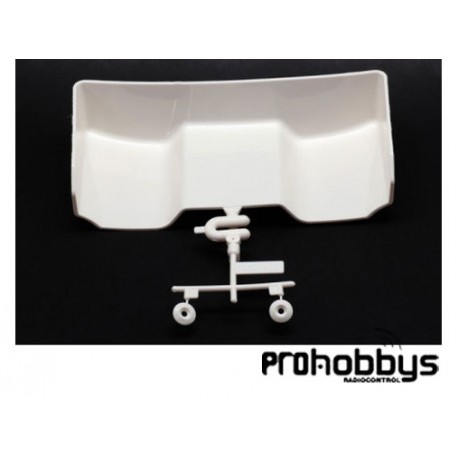 Alerón 1/10 trasero S104 (W/O Holes) Blanco Sworkz