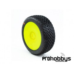 Neumáticos con Llanta Procircuit H-Block V2 C3 (Medium) Llanta amarilla (2 uds)