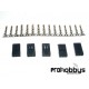 Conector oro macho servo (5 uds)
