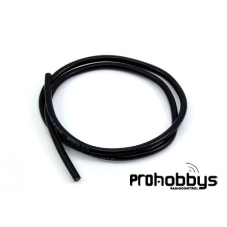 Cable de silicona Negro 14 AWG (50cm) Ultimate