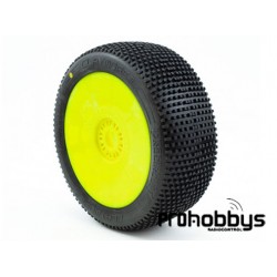 Neumáticos con Llanta Procircuit Addictive V2 C2 (Soft) Llanta amarilla (2 uds)