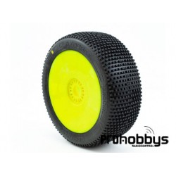 Neumáticos con Llanta Procircuit Cymore V2 C2 (Soft) Llanta amarilla (2 uds)