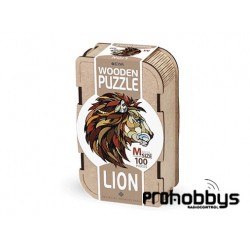 Puzzle León (M) 100 piezas en caja de madera EWA