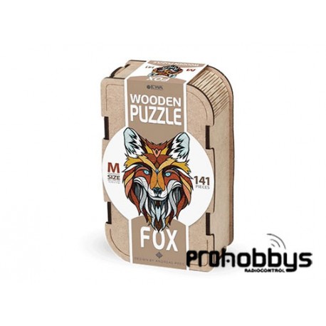 Puzzle Zorro (M) 141 piezas en caja de madera EWA