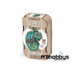 Puzzle Camaleón (M) 111 piezas en caja de madera EWA