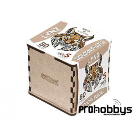 Puzzle Lince (S) 80 piezas en caja de madera EWA