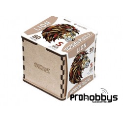 Puzzle León (S) 80 piezas en caja de madera EWA