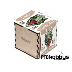 Puzzle T-Rex (S) 80 piezas en caja de madera EWA