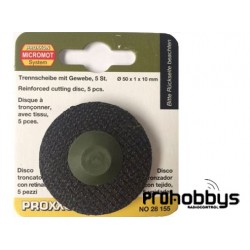 DIscos de corte Corindon 50x1x10mm para Proxxon LHW (5 uds)