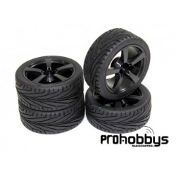 Juego de ruedas "5 Spoke / Profile" 1/10 (4 uds)