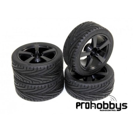 Juego de ruedas "5 Spoke / Profile" 1/10 (4 uds)