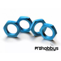 Tuercas de rueda autoblocantes color azul, 1/8