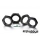 Tuercas 17mm ruedas coche 1/8 (4 uds negras)