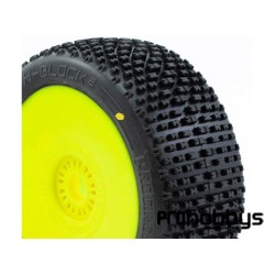 Neumáticos con Llanta Procircuit H-Block V2 C2 (Soft) Llanta amarilla (2 uds)