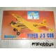 Kit madera maqueta avión Piper J-3 Cub escala 1/18