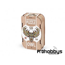 Puzzle Búho (M) 120 piezas en caja de madera EWA