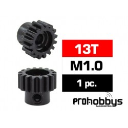 Piñón M1.0 13T Acero HSS diámetro 5mm