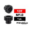 Piñón M1.0 13T Acero HSS diámetro 5mm