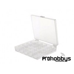 Estuche para 25 canillas vacio