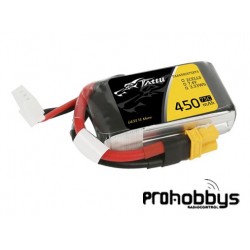 Batería LiPo Tattu Funfly Series 7,4V 450mA 75C conector XT 30