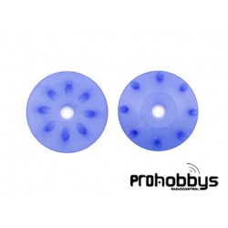 Pistones Cónicos con Taladro Inclinado Ultimate Racing (16mm) Azules