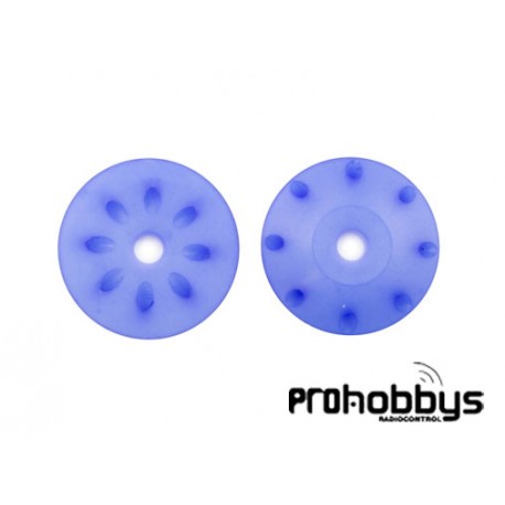 Pistones Cónicos con Taladro Inclinado Ultimate Racing (16mm) Azules