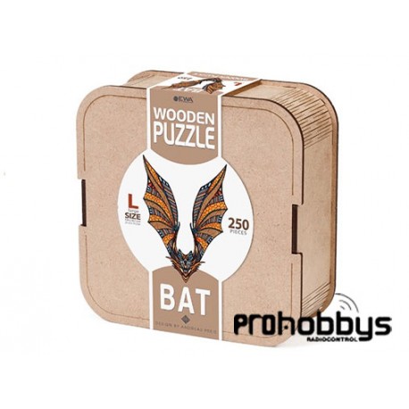 Puzzle Murciélago (L) 250 piezas caja de madera EWA