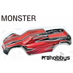 Carrocerria 1/10 Monster Roja