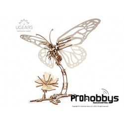 Mariposa mecánica en madera Ugears