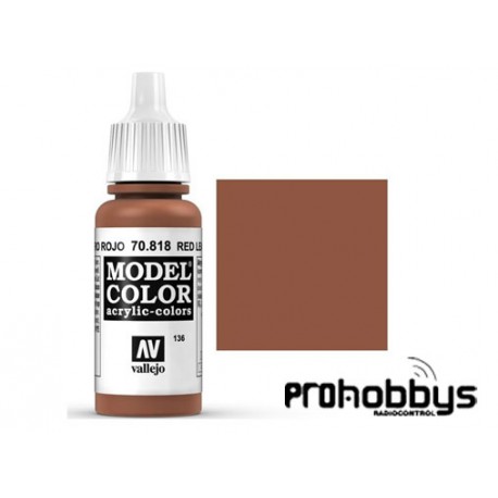 Model Color Cuero Rojo (136) 17ml Vallejo