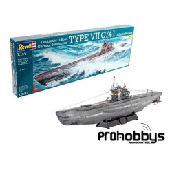 Submarino German Type VII C741 Atlantic 1:144 Reell