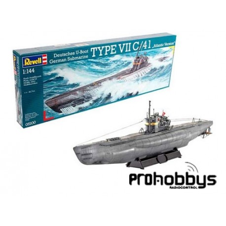 Submarino German Type VII C741 Atlantic 1:144 Reell
